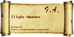 Illyés Amadea névjegykártya